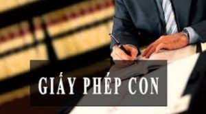 GIẤY PHÉP CON
